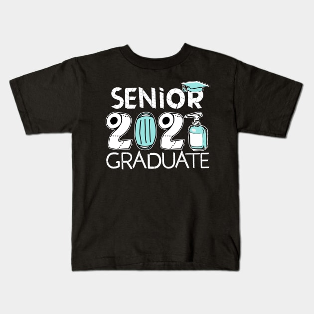 merch senior 2021 graduate Kids T-Shirt by BishBowler